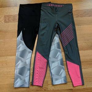 Lot of Two UA Capri Womens Pants